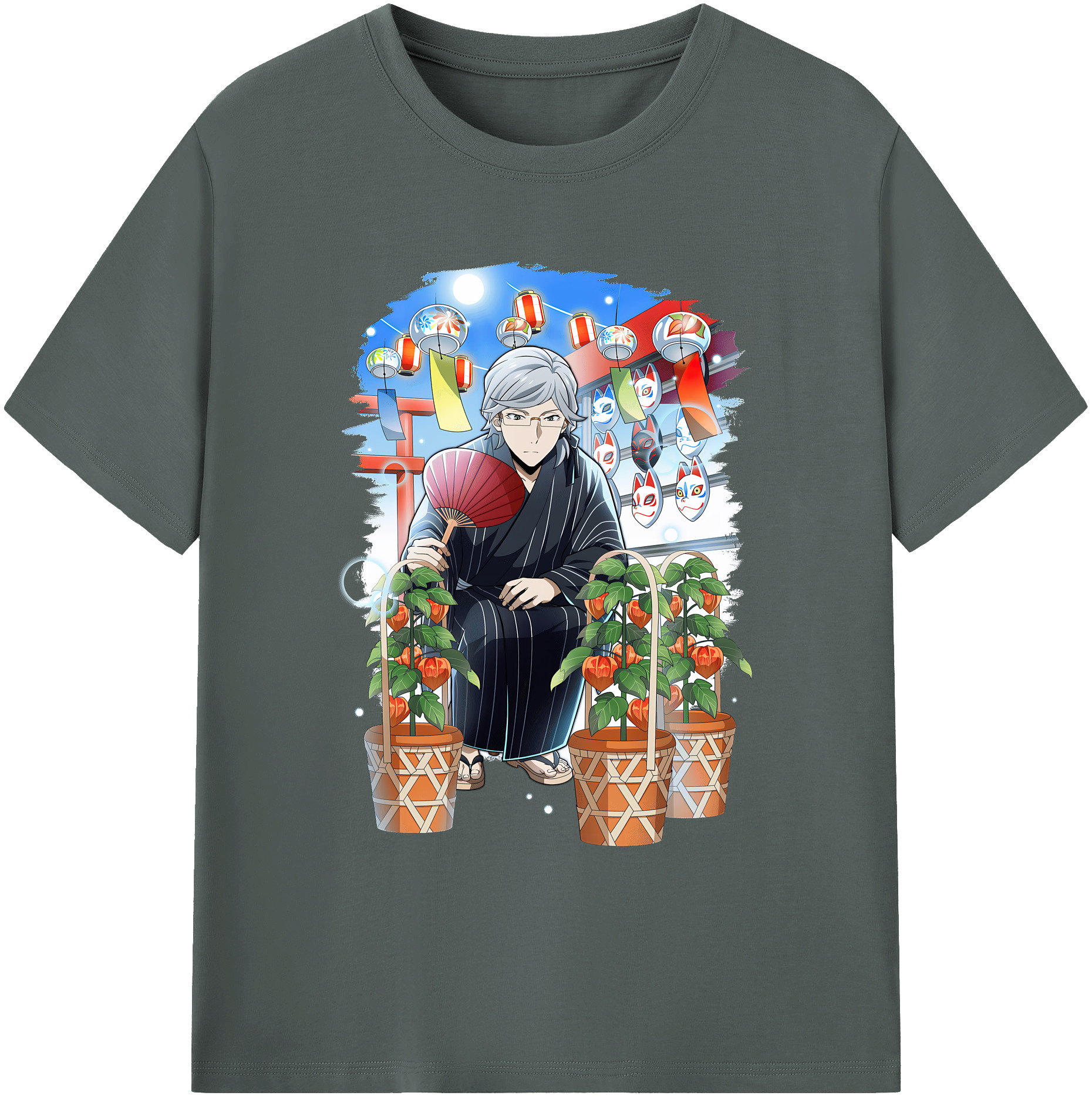 （画像用） 文豪ストレイドッグス Bungo Stray Dogs 綿100％ メンズ半袖Tシャツ｜肌触りやわらか＆通気性